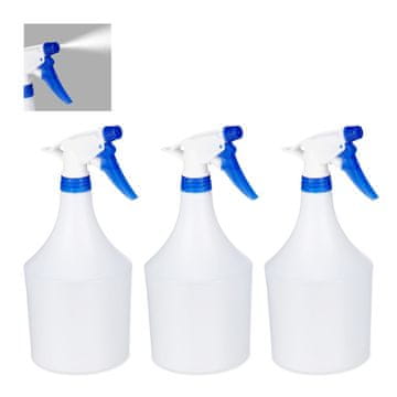 Northix Set od 3 raspršivačke boce 1000 ml izdržljiva plastika dom vrt