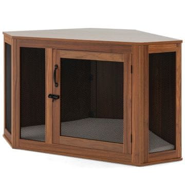 Northix Kutni kavez za pse s mrežastim vratima i jastukom 114 x 59 x 67 cm