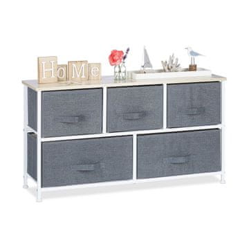 Northix Sustav polica Selecta s različitim verzijama u sivoj boji granito grigio modularni sustav visoke prilagodbe za različite prostore