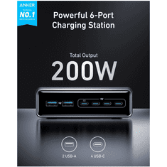 Anker Prime punjač 200W, crni