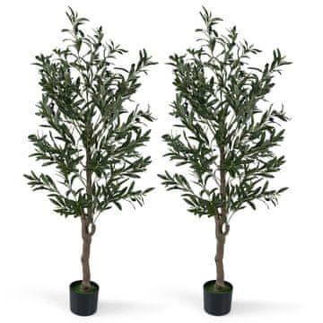 Northix Set umjetnih maslina 150 cm s realističnim listovima i plodovima