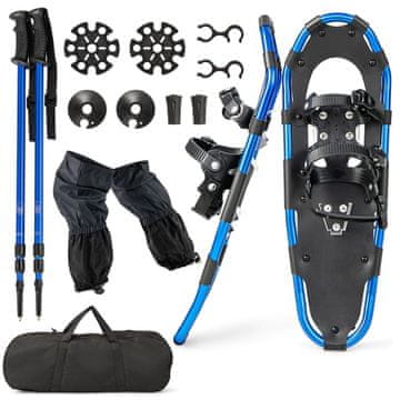 Northix Set krplji 78 cm aluminijski okvir podesivi štapovi tamnoplavi