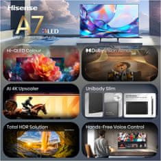 Hisense 65A7S TV, Hi-QLED, Smart TV, 4K, 60Hz