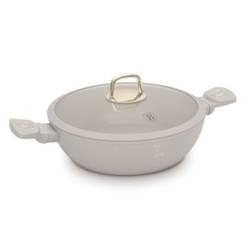 Berlingerhaus Tava s titanskim premazom BH-8068 with lid 28 cm Sahara Collection