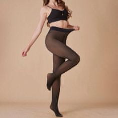 CoZy CoZy Termo tajice/helanke - Crno kožna, XL-3XL