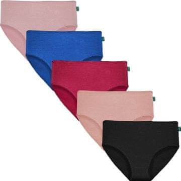 CoZy Komplet 5 ženskih bambusovih gaćica - midi