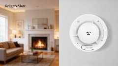 Krüger&Matz Pametni WiFi bežični detektor dima LCD Tuya KD122LH