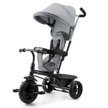 Kinderkraft Freeway 2 tricikl 5u1, sivi