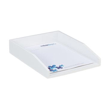 Northix Držač za dokumente bambus bijeli A4 organizator stolni