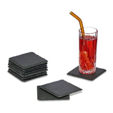Northix set od 10 podmetača od škriljevca 10x10 cm