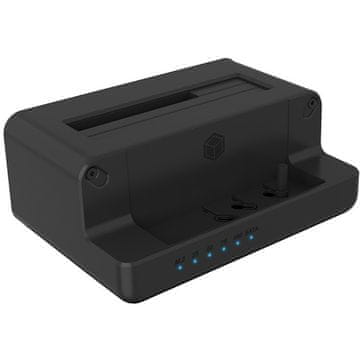 IcyBox IB-2914MSCL-C31 klonirna i priključna stanica za M.2 NVMe SSD i 3,5"/2,5" SATA HDD/SSD diskove