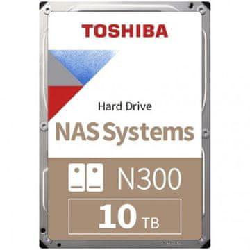 TOSHIBA N300 NAS tvrdi disk, CMR, 10TB, SATA (MN10ADA10TS)