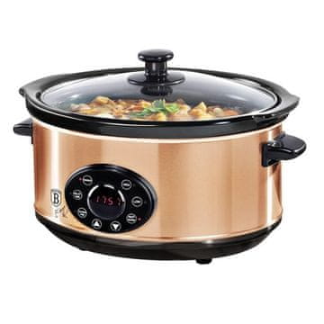 Berlingerhaus Sporo kuhalo BH-9383 s poklopcem Slow Cooker 3,5 l Black Rose Collection