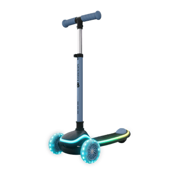 Kinderkraft Raket Up 2u1 dječji romobil, sklopivi, LED rasvjeta, plavi