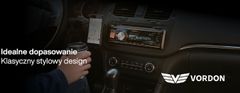 Vordon Autoradio 1DIN Bluetooth USB SD AUX 4x60W s daljinskim upravljačem