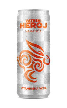 Zeleni Heroj Vatreni heroj vitaminska voda, narančasta