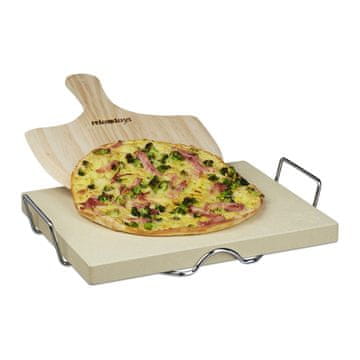Northix Kamen za pizzu debljine 3 cm s lopatom za pizzu