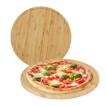 Northix Set od 2 bambusove daske za pizzu i posluživanje 32 cm
