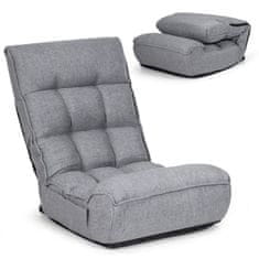 Northix Podesiva podna igraća sofa s naslonom, siva