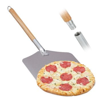Northix Aluminijska lopata za pizzu s odvojivom dugom ručkom