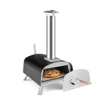 Northix Prijenosna peć za pizzu na drva vrtna 232°C metalna