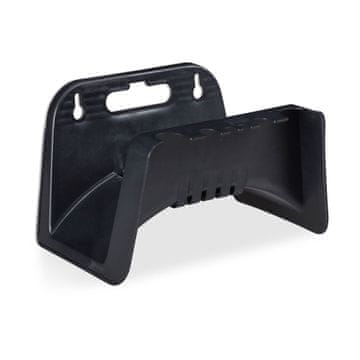 Northix Zidni držač crijeva crni svestran i izdržljiv 30x15x10 cm