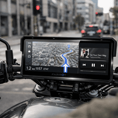 Farrot Moto Navigacija 8.1" Android Auto CarPlay GPS Vodootporna IPX7 Bluetooth TPMS WiFi Kompatibilna s BMW KTM Honda Yamaha Ducati Triumph