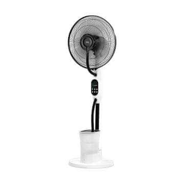 Teesa Samostojeći ventilator od 75 W s vodenom maglom na kotačima, 43 cm, 2,8 l, daljinski upravljač, bijela boja