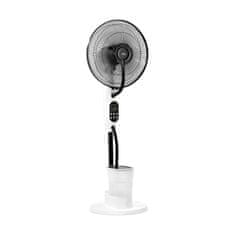 Teesa Samostojeći ventilator od 75 W s vodenom maglom na kotačima, 43 cm, 2,8 l, daljinski upravljač, bijela boja