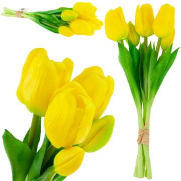 CV17692-3 tulipani buket tulipana gumirana guma AS realistično realistično žuto