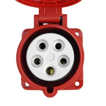tp electric RAVNA CEE UTIČNICA ZA PLOČU 400V 32A 5P 75X75MM INDUSTRIJSKA