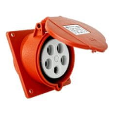 tp electric 400V 16A 5P INDUSTRIJSKA UTIČNICA ZA PLOČU S POKLOPCOM IP44