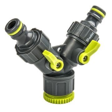 Bradas VRTNI RAZVODNIK VODE S 2 VENTILA, ZRAČNI NAVOJ 3/4" I ZRAČNI NAVOJ 1/2"