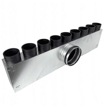 HG Hava RAZVODNA KUTIJA VENTILACIJSKI RAZVODNIK FI 160 ZA 9X CIJEVI FI 75