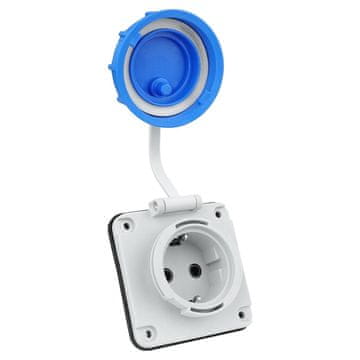 tp electric Hermetična Schuko utičnica za ugradnju 230V IP68 0639
