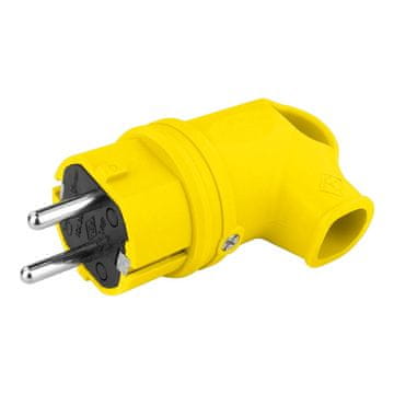 tp electric GUMENI KUTNI UTIKAČ 16A 230V ŽUTI SCHUKO JEDNOFAZNI