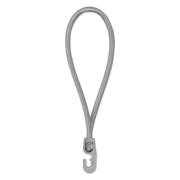 Bradas ELASTIČNA GUMA S PVC KUKOM 0,4X18CM SIVA ZA PRIČVRŠĆIVANJE PRTLJAGE