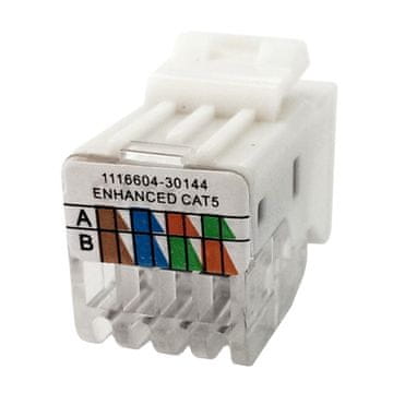 TEM ETHERNET MODULARNI UTIČNICA RJ45 KONEKTOR CAT.5E KEYSTONE MREŽA
