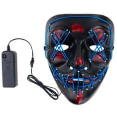 TG70276 LED maska svijetleća LED Halloween zabava čistka zastrašujuća na baterije
