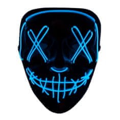 TG70276 LED maska svijetleća LED Halloween zabava čistka zastrašujuća na baterije