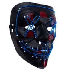 TG70276 LED maska svijetleća LED Halloween zabava čistka zastrašujuća na baterije