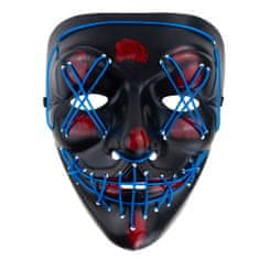 TG70276 LED maska svijetleća LED Halloween zabava čistka zastrašujuća na baterije