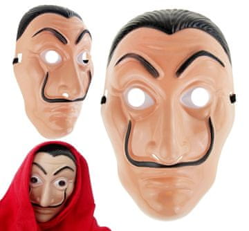 TG64369 Maska za Noć vještica DOM salvador dali LA casa DE papel Napier z Filmu