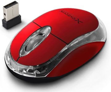 XM105R ekstremni bežični miš 2.4GHZ 3D optički USB harrier crveni