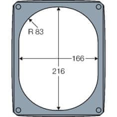 Henkel KUTIJA IP66 IP67 255X205X112MM BEZ PRIKLJUČAKA CRNI POLIKARBONAT GLATKI