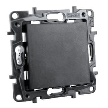 LEGRAND Jednopolni prekidač 10 AX crni Niloe Step 1338