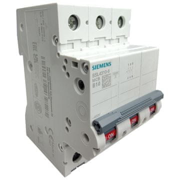 Siemens osigurač B10A, 10kA 3P osigurač 9525