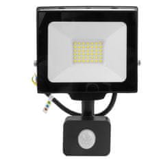 GTV 30W LED reflektor sa senzorom pokreta GT-GCR30W-64 crni IP65 vanjska rasvjeta 3000lm