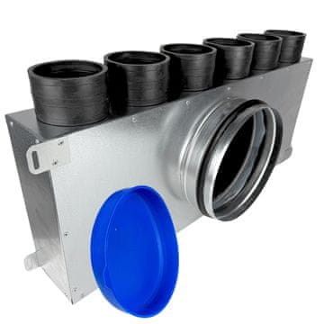 HG Hava RAZVODNA KUTIJA VENTILACIJSKI RAZVODNIK FI 160 ZA 6X CIJEVI FI 75