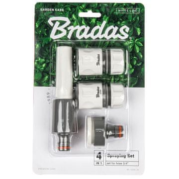 Bradas SET OD 4 PRSKALICE ZA BRZE SPOJNICE ZA CRIJEVO 3/4" RAVNI PRSKALICA